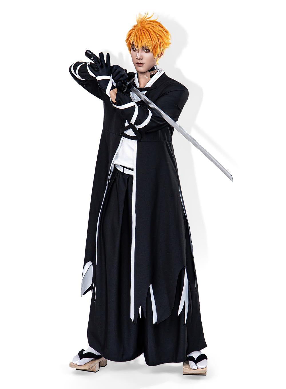 OSIAS Men Anime Upgraded Kurosaki Ichigo Cosplay Costume