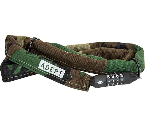 ADEPT アデプト LC314 ダイヤル式 チェーン ロック 1400mm自転車 鍵 (カモフラージュ)