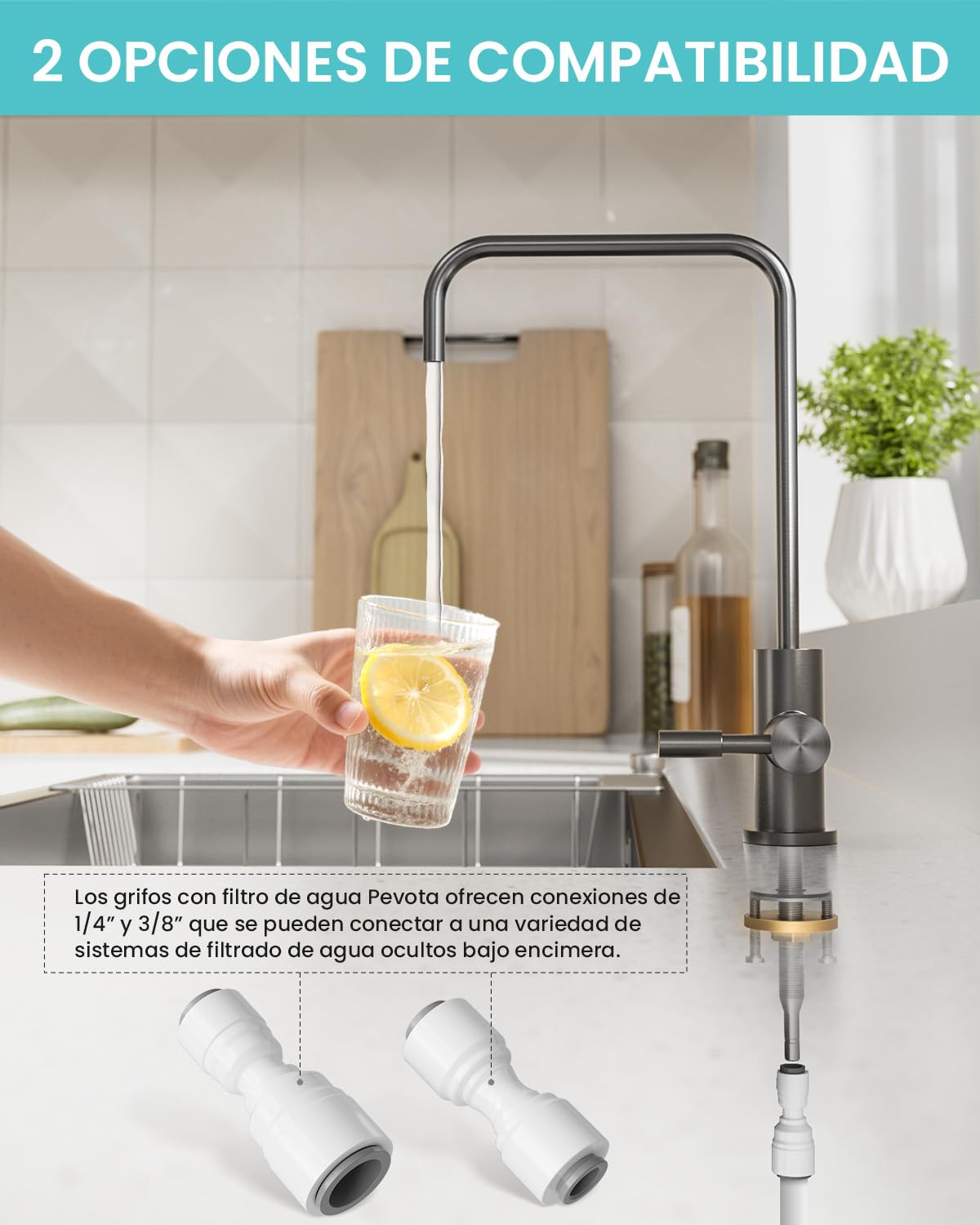 Grifo Osmosis Inversa, Grifo Cocina Para Agua Potable, Forma de L