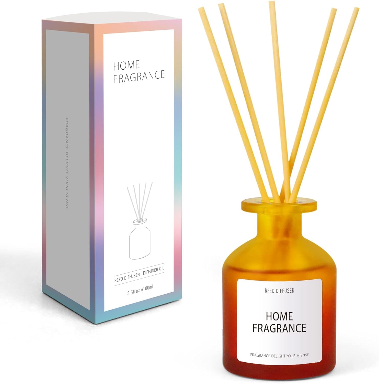 KoeayReed Diffuser, Fruity and Floral Reed Diffuser Set, Scented Oil Diffuser with 6 Diffuser Sticks, Room Decor Gifts for Women, 3.4fl oz/100ml (Rose of Desert)