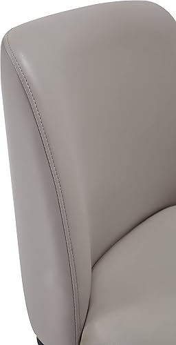 Miniatura 13 de Manhattan Comfort Serena - Silla de comedor de piel sintética de 18.7 pulgadas, color gris claro Gris