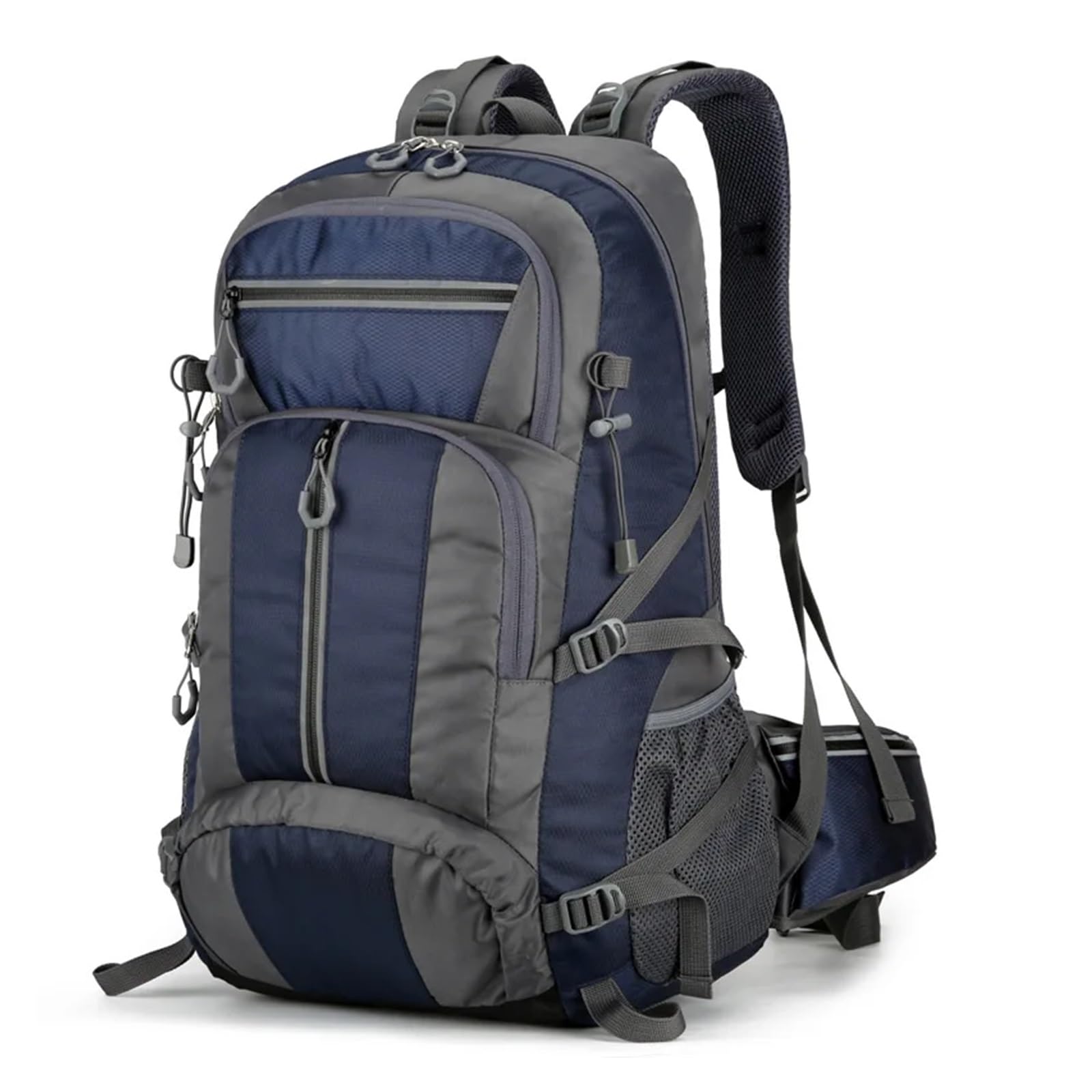 Wanderrucksack 50L Nylon Rucksack Camping Tasche Outdoor Sport Wandern Trekking Klettern Reisen Schulter Reflektierende Schuhe Gepäck Outdoor Männer Tasche FüR Wandern, Reisen, Radfahren Und Klettern(