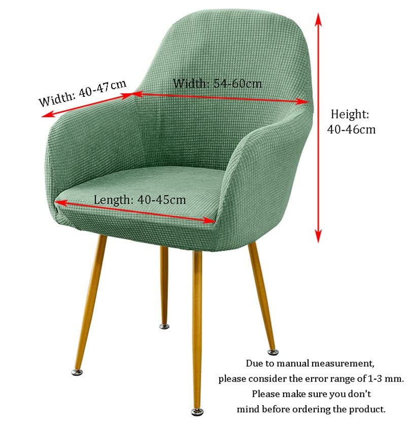 1/2/4/6 Pezzi Copripoltrona，Elasticizzato con Braccioli Coprisedie Elasticizzato Schienale Poltroncina Cucina Soggiorno Copertura Sedia da Scrivania Copri Sedie ,Bianca ( Color : #1 , Size : 6 pezzi )