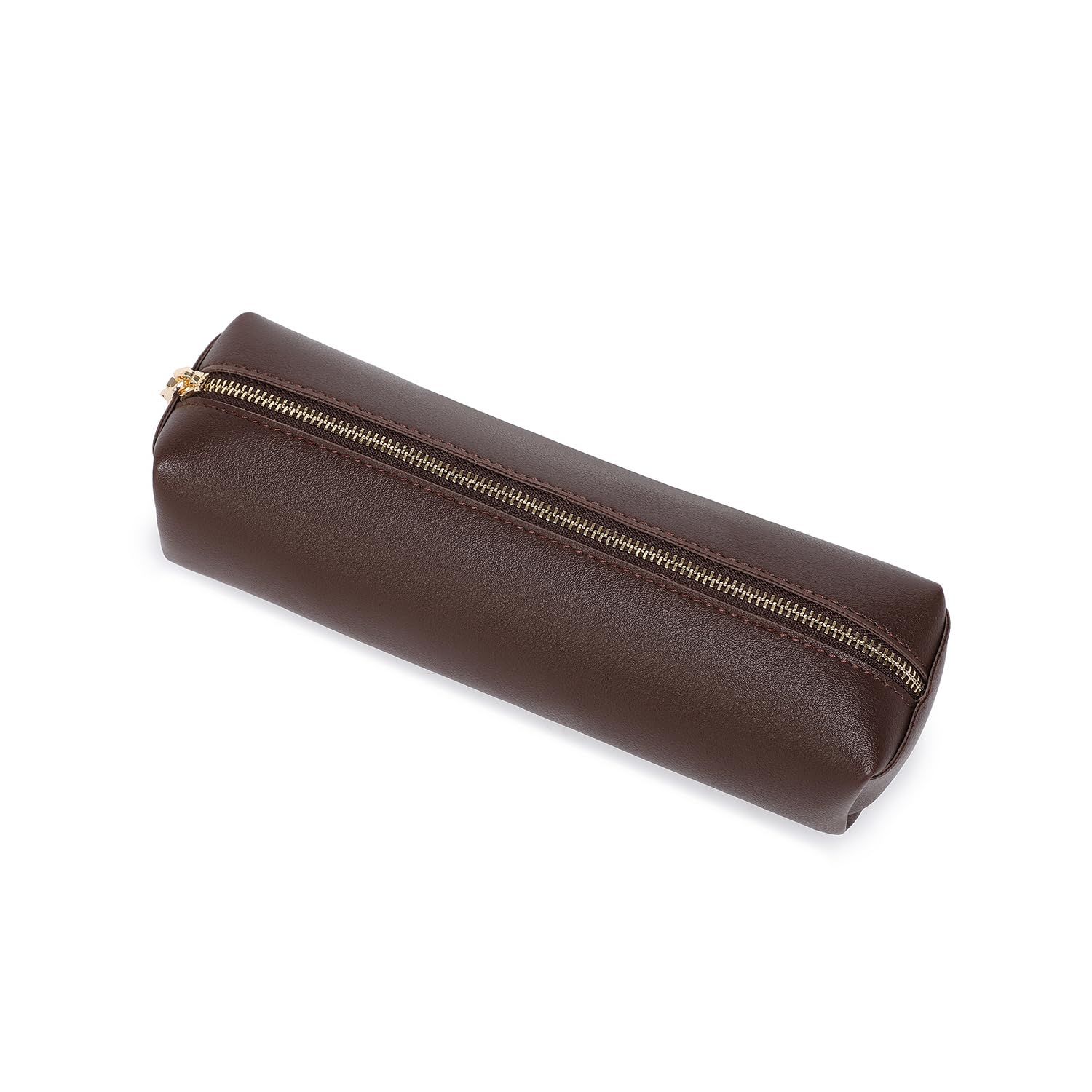 YONBEN Pencil Case Big Roomy Pen Holder Storage Pouch (Dark Brown, FL)