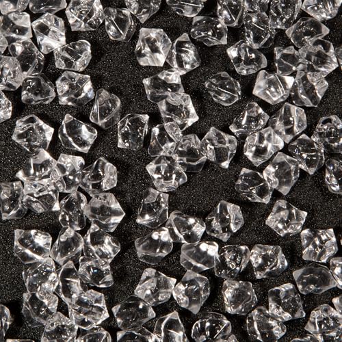 500 piezas cubos de hielo falso transparentes 11x14 mm miniatura 1