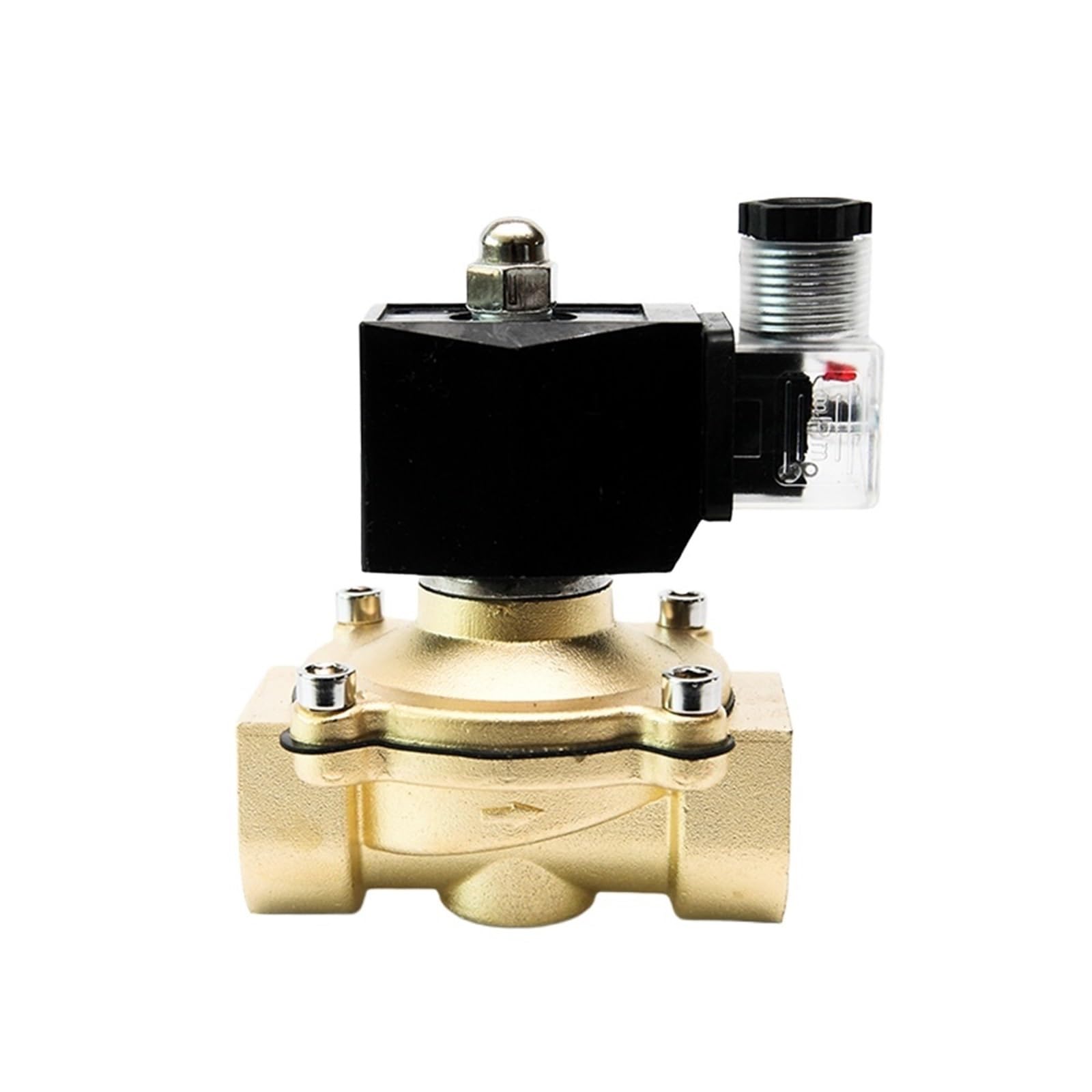 Électrovanne laiton étanche 220V 1/2 pouce NF vanne d'arrêt eau LED