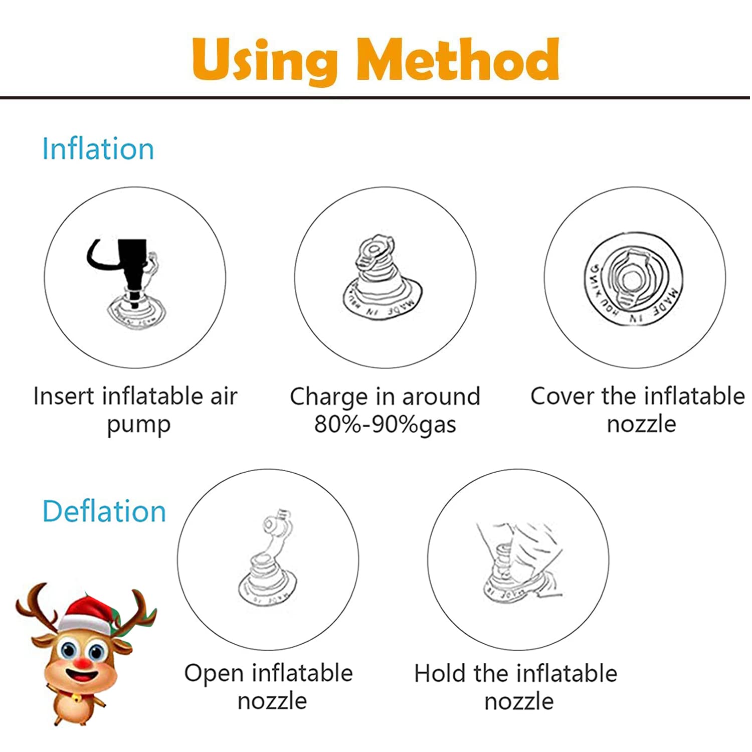 Gioco Lancio Anelli Coniglietto Gonfiabile TIVUNORON - Per Pasqua O Feste, Con 4 Anelli - Foto 2
