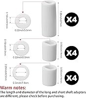 Vista 3 de Jetec Paquete de 4 perillas de control de repuesto con 12 adaptadores para horno/estufa/estufa, comprueba cuidadosamente si