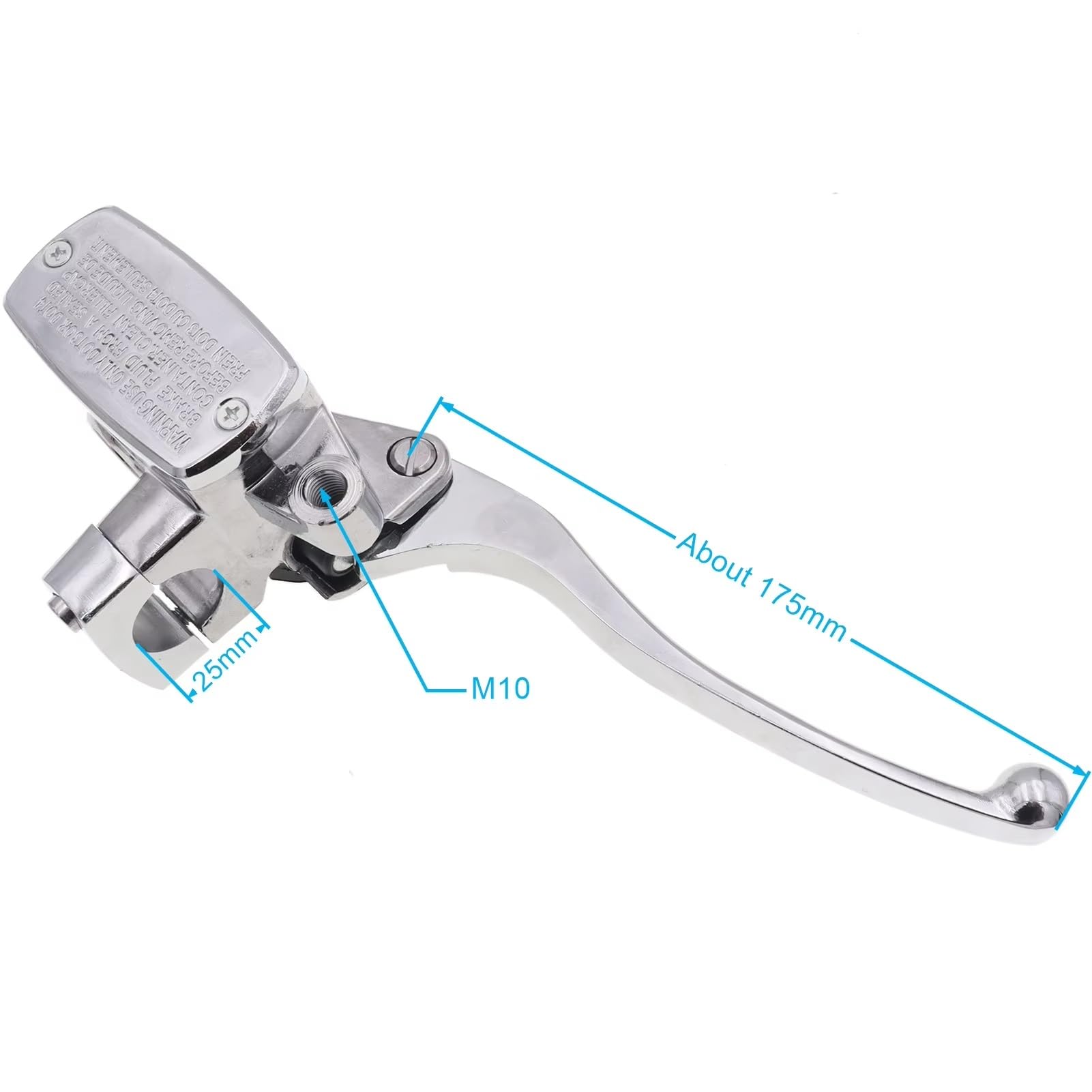Leva Frizione Freno Moto Per CB400SF Per CB250 Dirt Pit Bike 1 Pezzo 25mm Destra Pompa Freno Cilindro Maestro Lato Con Filo Specchio Freno Frizione Leva