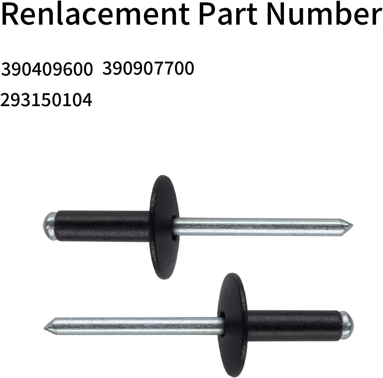 (60 Pack) 3/16 Steel Pop Rivet 293150104,Compatible with Ski-Doo/Sea-Doo/Can-Am Replaces 390409600,390907700,293150104