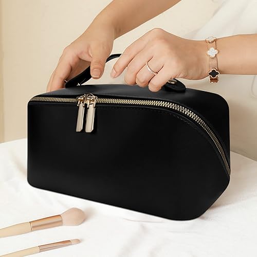 Miniatura 7 de YOCETORY Nuevo bolso del maquillaje, bolso cosmético de cuero de la PU 2023, Negro2, Moderno