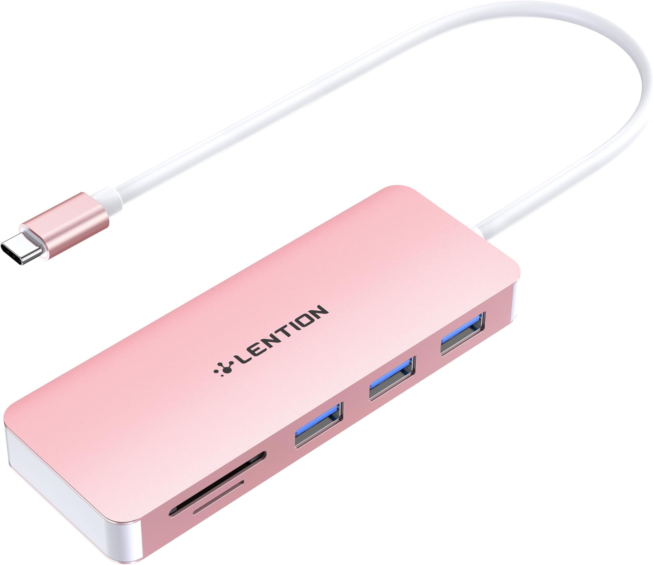 USB C Hub with 1ft Cable