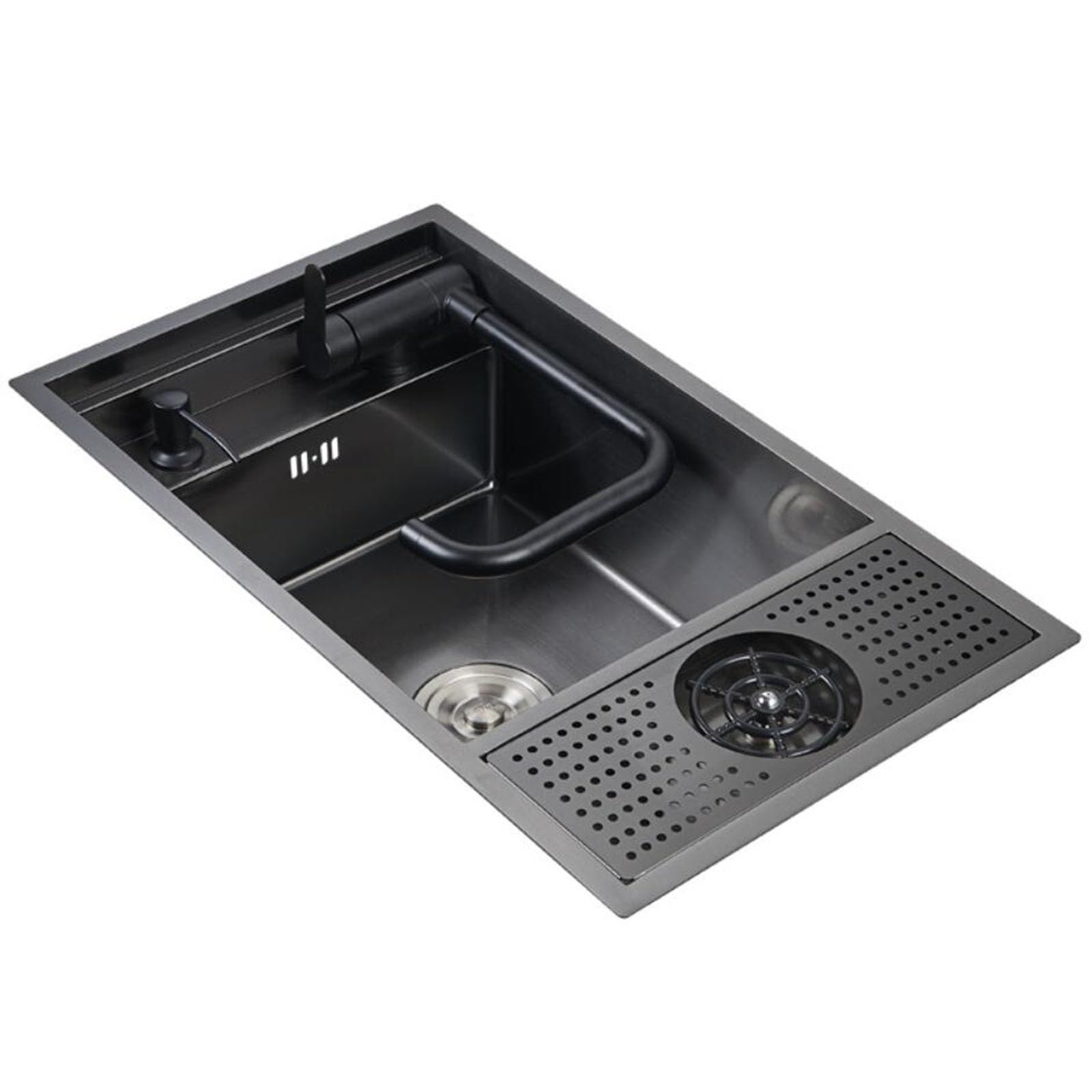Fregadero compacto de bar con grifo plegable integrado de máxima durabilidad