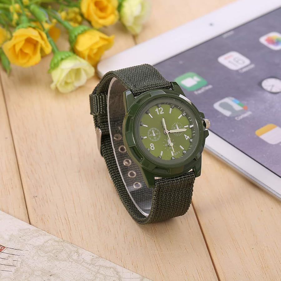 ミリタリーウォッチ オリーブグリーンバンド ミリタリーウォッチ オリーブグリーンバンド Amazon