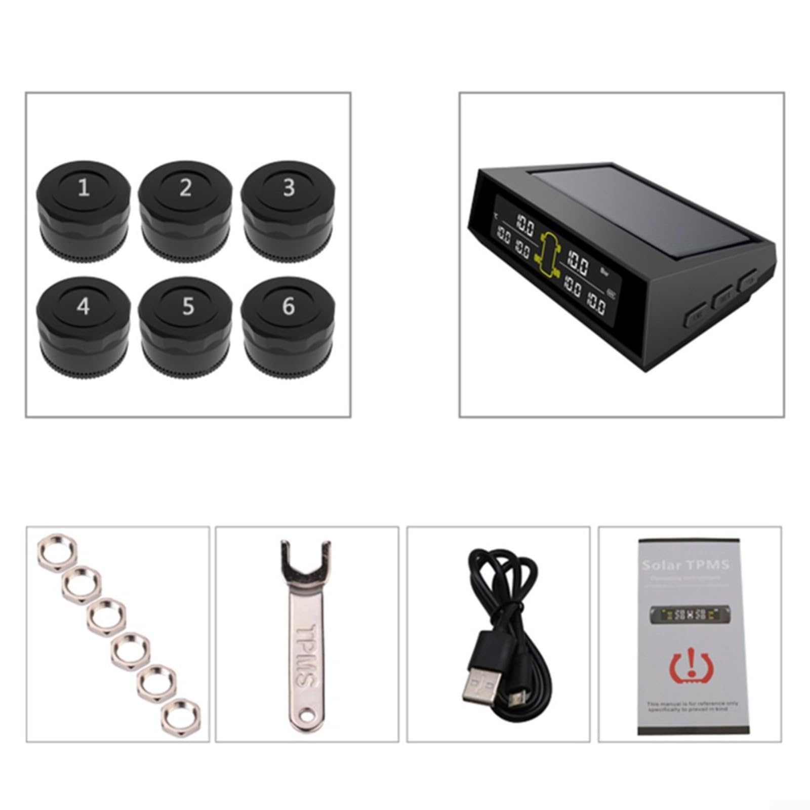 Calibrador de medición de acero inoxidable de 60 mm, disco de freno de coche de precisión y herramienta de prueba de profundidad de desgaste de la placa de neumático (externo)