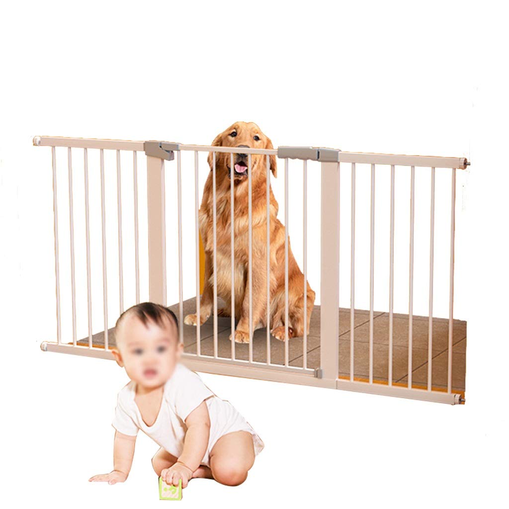 Porte de sécurité pour bébé 78cm en blanc | Barrière escalier robuste et élégante