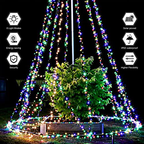 Liyade │ Luci solari per esterni, 12 m, 2 x 120