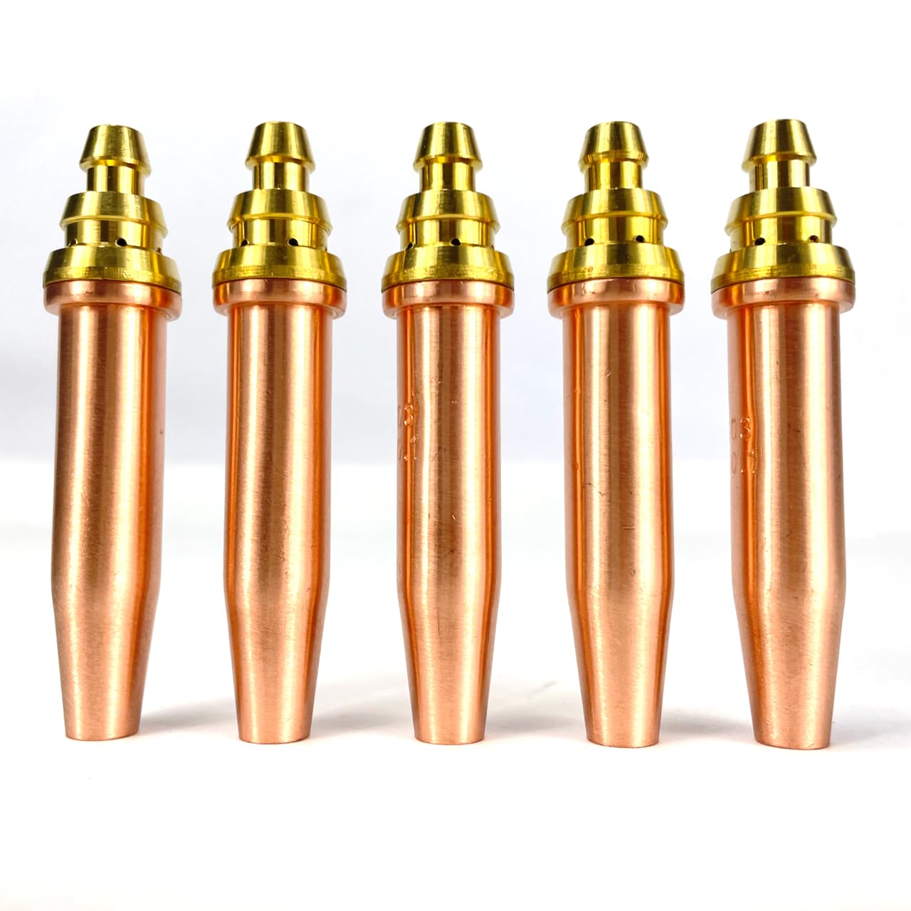 5-PACK Cutting Torch Tips G02 Acetylene & G03 Propane LP fits Airco Concoa by BLUEROCK for CG-30, CG-211, CG-211Y (5-PACK Propane G03#4)
