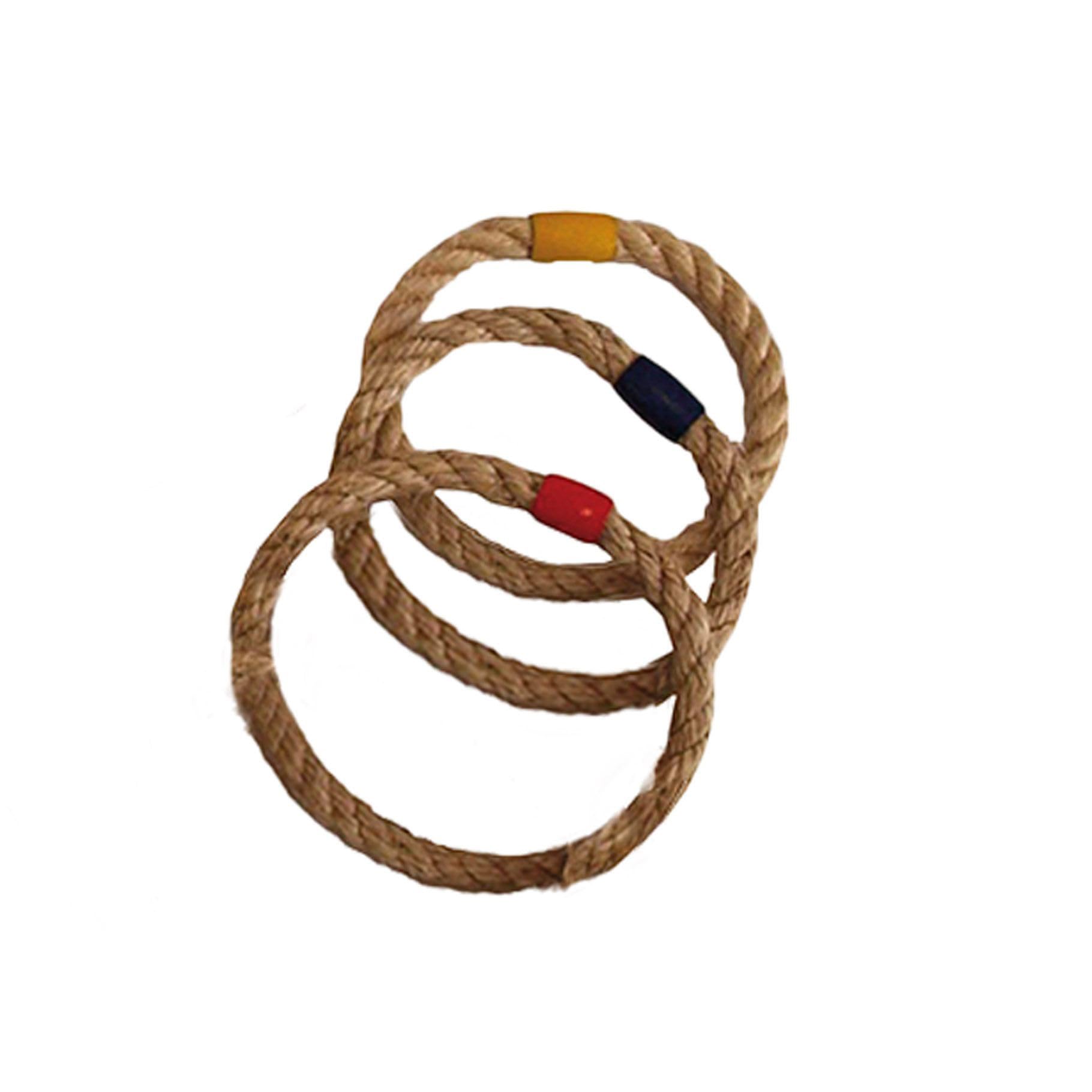 Alert Gioco per lanciare anelli in legno con 6 anelli per bambini.