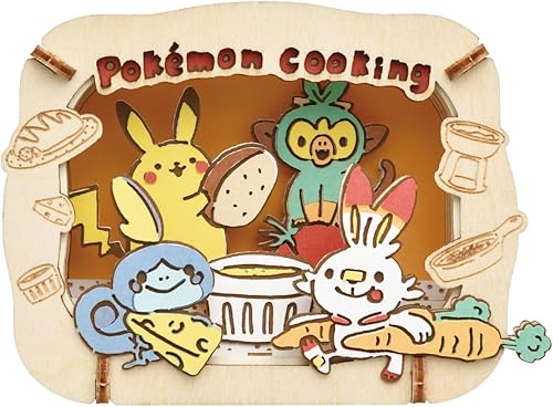ensky - Pokémon - Cocina Pokémon, Teatro de Papel Woodstyle