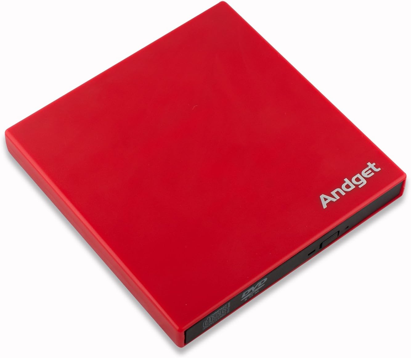 Andget USB External DVD Combo CD-RW Burner Drive Red
