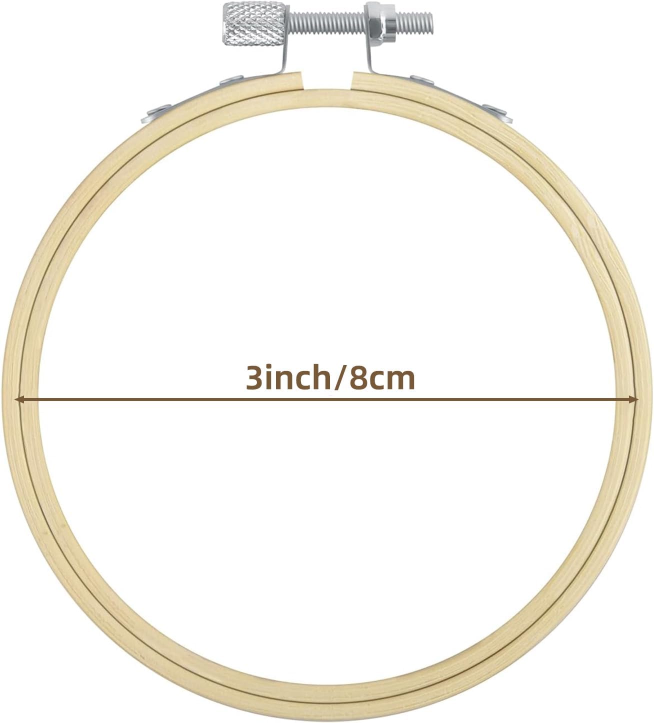 24 Pack 3inch Embroidery Hoop,Cross Stitch Hoop,Small Embroidery Hoop Frame for Christmas Decorations, Art Crafts, Sewing