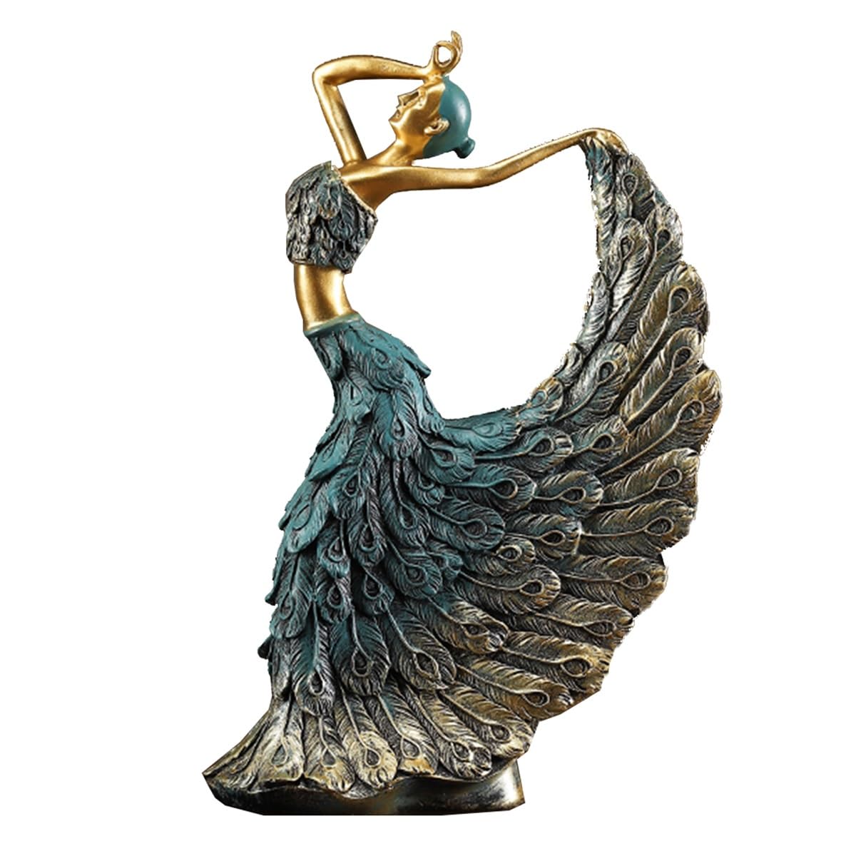 GHKryD statue, Resin Ballet Girl Sculpture Decor Art Abstract Ornament for Entryway, Living Room, TV Cabinet