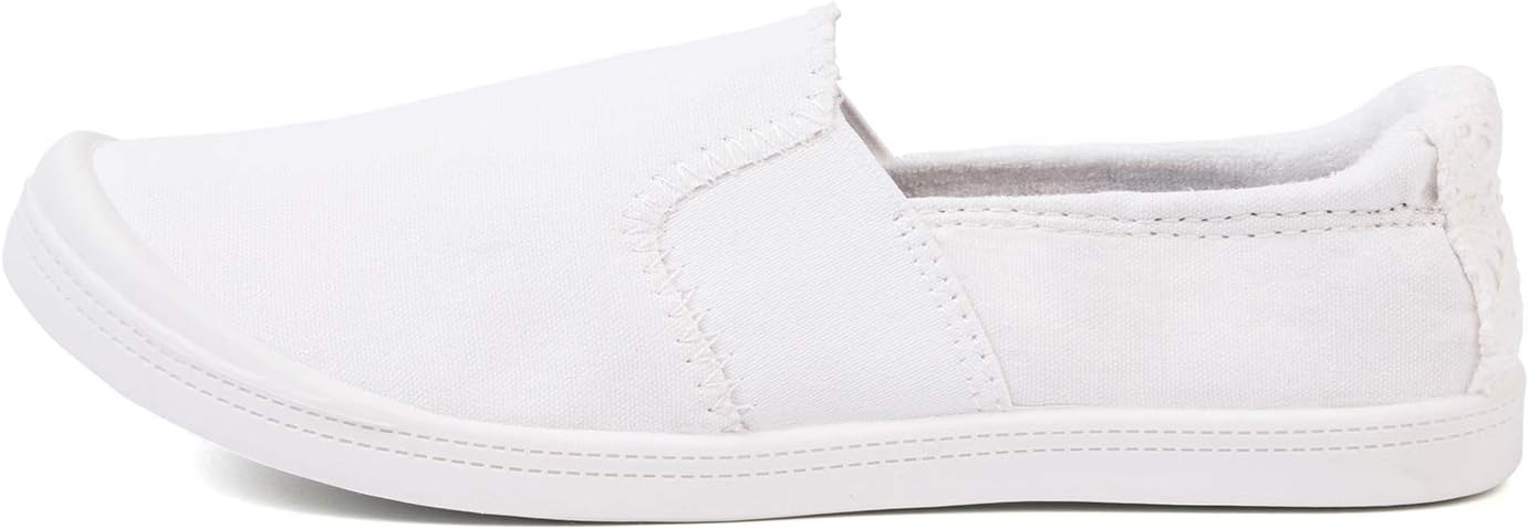 FUNKYMONKEY Shoes for Women, Comfort Low Top Canvas Slip On Sneakers Classic Casual Walking Shoes - Image 2