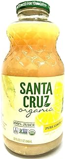 Santa Cruz Organic 100% Juice Lemon, 32 oz (Pack of 6)