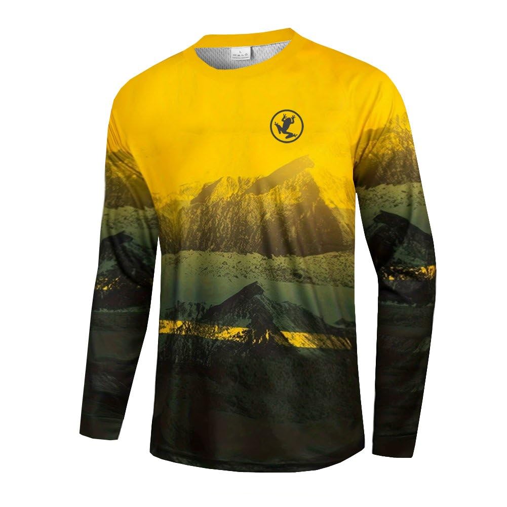 UGLY FROG 2023-2025 Downhill Trikot Kurze/Lange Ärmel Herren Mountainbike Freeride BMX Fahrradtrikot Motocross MTB/Downhill Bekleidung