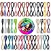 YUEAON 38 Colors 190 Yard 1mm Waxed Polyester Twine Cord Rope String Macrame Bracelet Thread for Jewelry Making Supplies DIY Craft