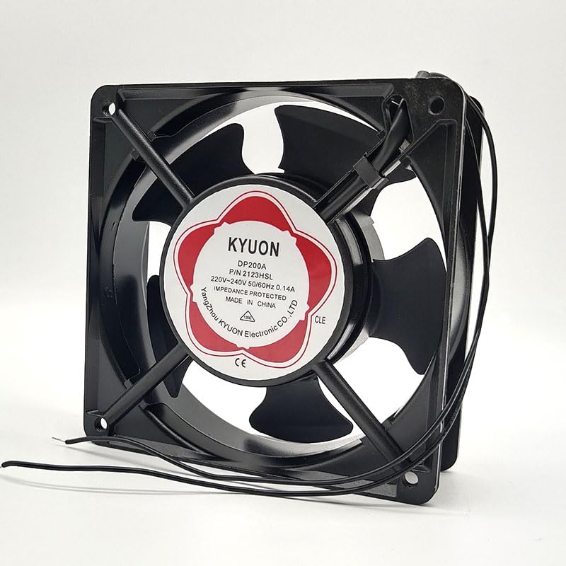 NZNYDNL DP200A P/N 2123HSL 12CM 220V 0.14A 2-Wire Cabinet Welder Ball Fan