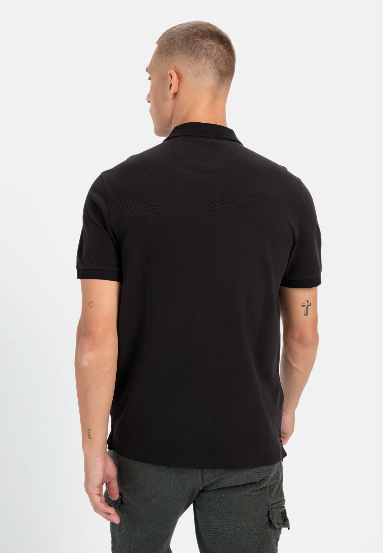 camel active Męska koszulka polo z krótkim rękawem, krój regular fit, z czystej bawełny, czarny, XL
