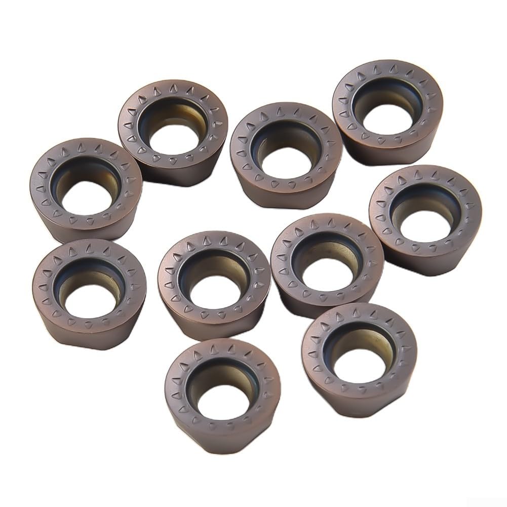 Inserti in carburo RPMT10T3MOE VP15TF, 10 pezzi per tornio di precisione