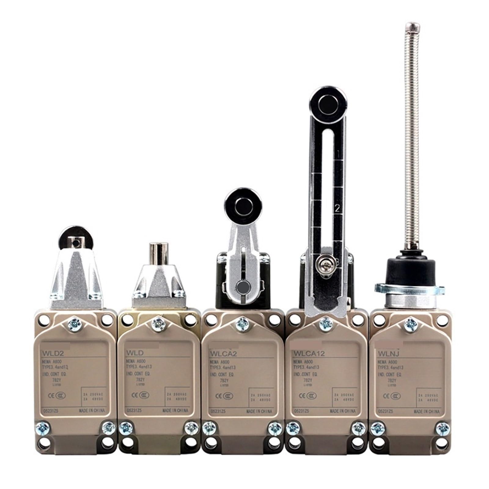 Interruptor fin carrera impermeable brazo giratorio microinterruptor WLCA