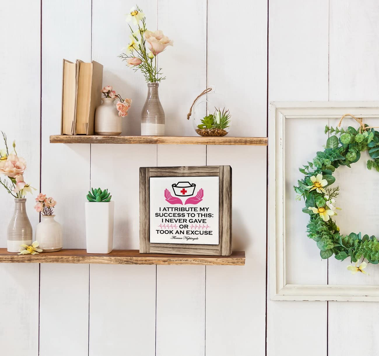Snapklik.com : Florence Nightingale Inspirational Quote Wood Plaque ...