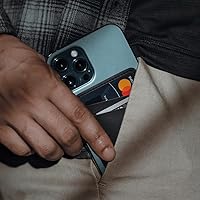 Vista 7 de Cartera de cuero para teléfono, soporte adhesivo para tarjetas de crédito para funda de teléfono, compatible con iPhone, Samsung, Android y todos