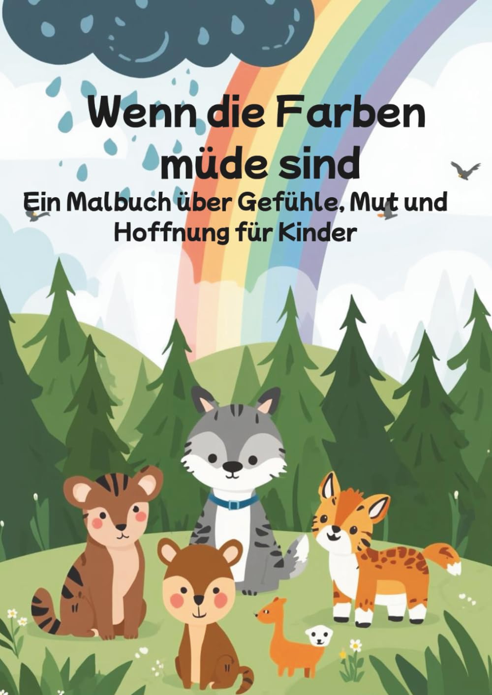 Wenn die Farben müde sind: Ein Malbuch über Gefühle, Mut und Hoffnung für Kinder