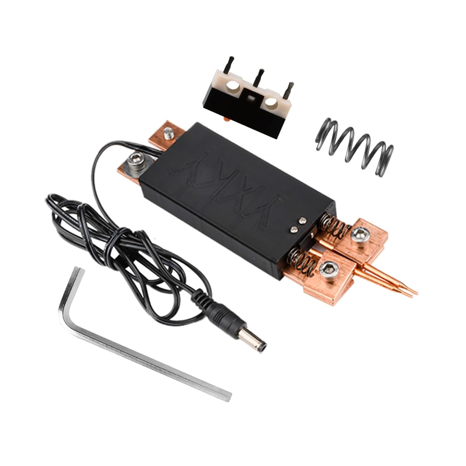 DIY Zgrzewarka Punktowa Spawanie Bateria Ręczna Automatyczny Spust DC Wbudowany Przełącznik Spoina Jest Mocna.(Black)