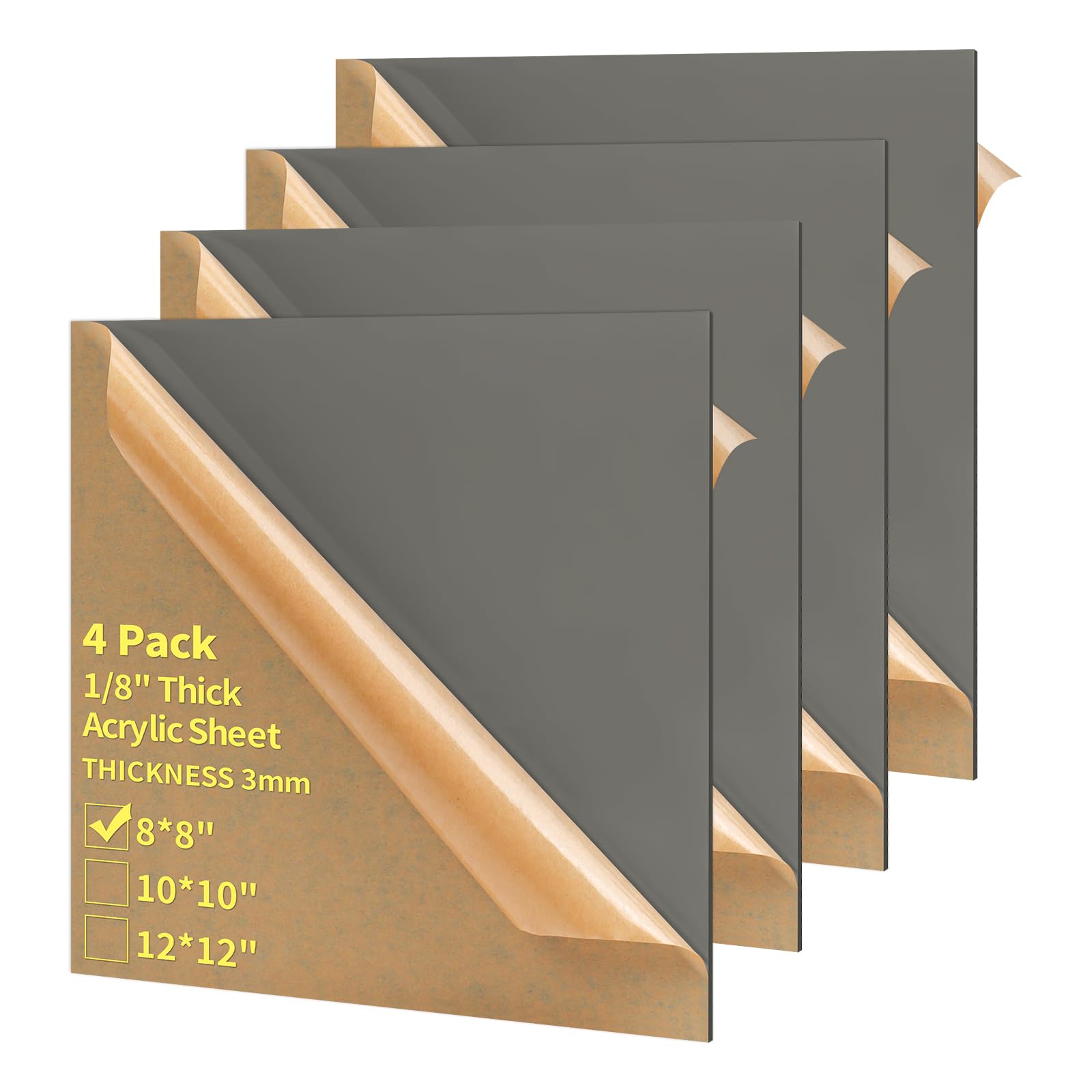Acrylic Sheets - 4 Pack 12x12 Blue -18