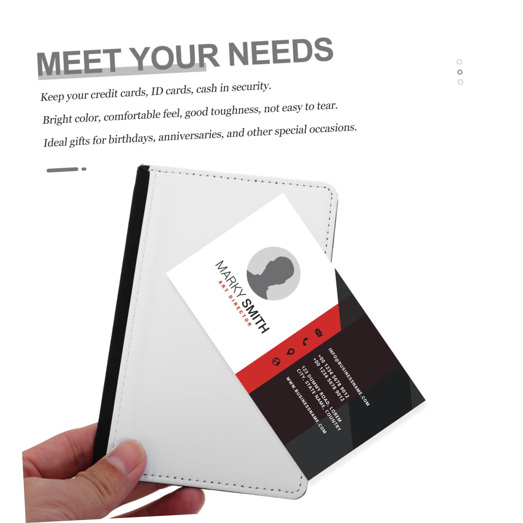 OUNONA Set da Viaggio in Materiale Pu 3 Pezzi Porta Carte e Custodia Passaporto Multifunzionale Decorazione Termica, Custodia Porta Documenti per Viaggi e Utilizzo Quotidiano