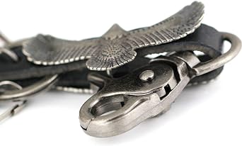 maycom Retro Style Eagle Spreading Its Wings Pants Buckle Keychain Key Chain Ring Keyring Keyfob Key Fob Holder