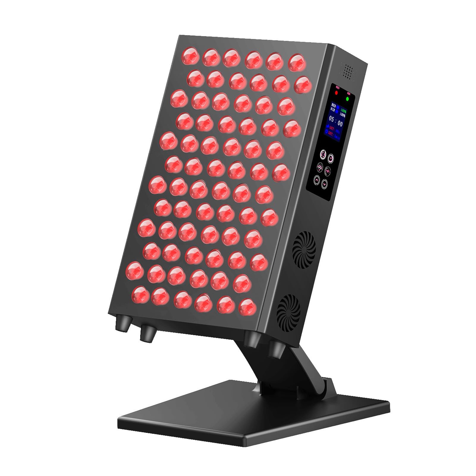 Gourixin Red/Light Therapy, 72 Dual Chip Leds Flicker Free Clinical Grade Panel, 660Nm 850Nm Near Infra With Touchscreen, Timer And Stand, For Body, Face
