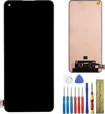 e yiiviil amoled display compatible with oneplus 9 le2113 le2111 le2110 le2117 le2115 6 55 lcd display touch screen assembly with tools