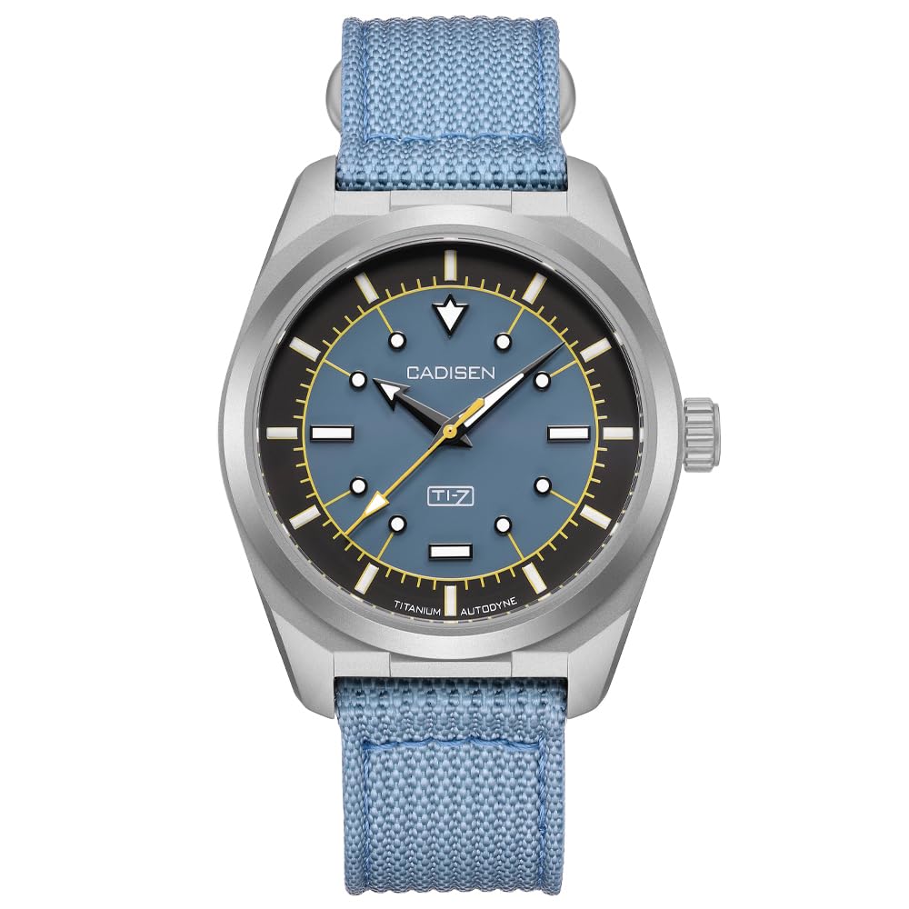 CADISEN Automatik Uhr Herren Titan TI-7 Autodyne Mechanische Automatikuhr AR Beschichtung Wasserdicht