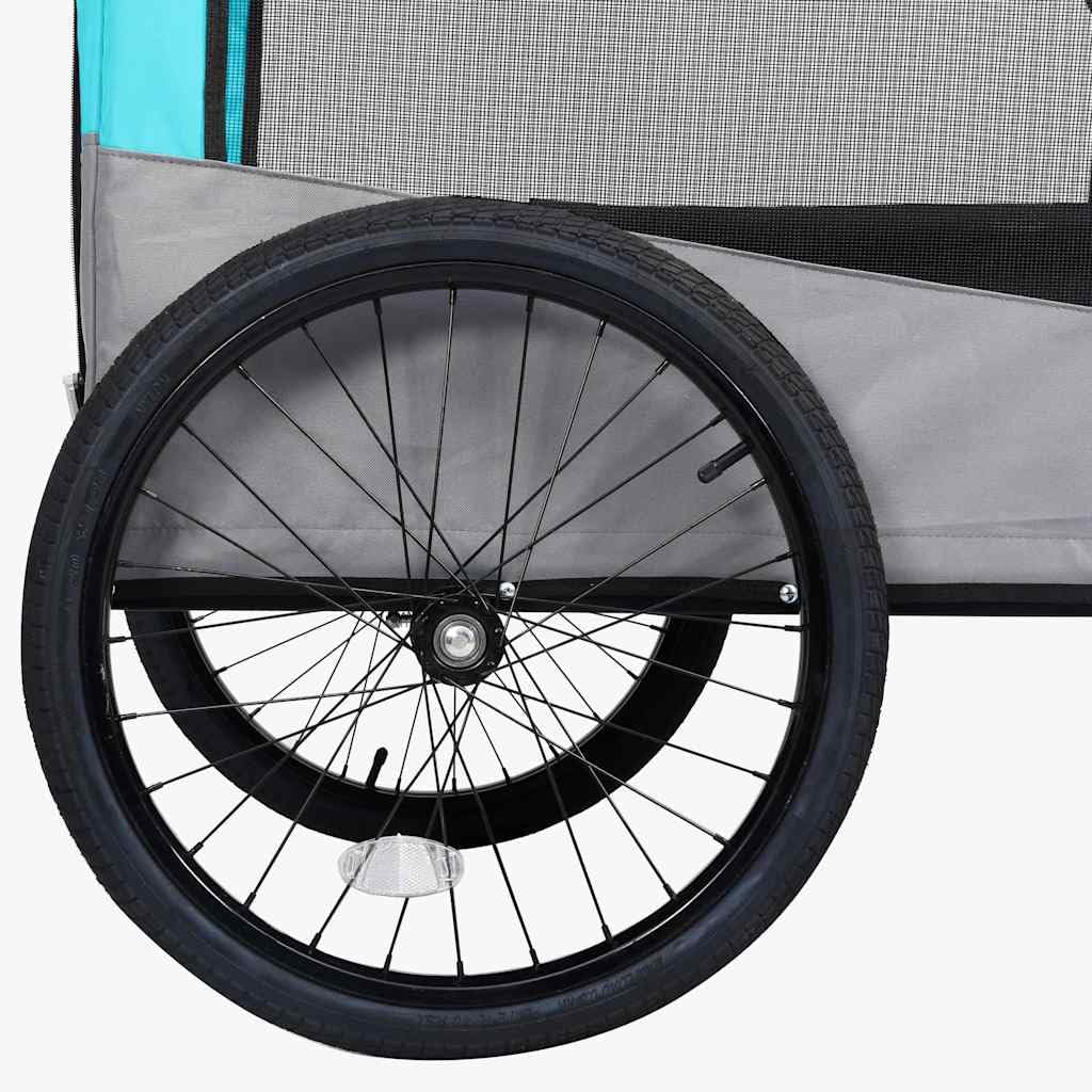 Przyczepa rowerowa 2 w 1 dla psów i kotów, składany wózek dla zwierząt domowych z oddychającą siateczką, pasem bezpieczeństwa i hamulcem, mobilny wózek spacerowy, wycieczka, urlop w parku