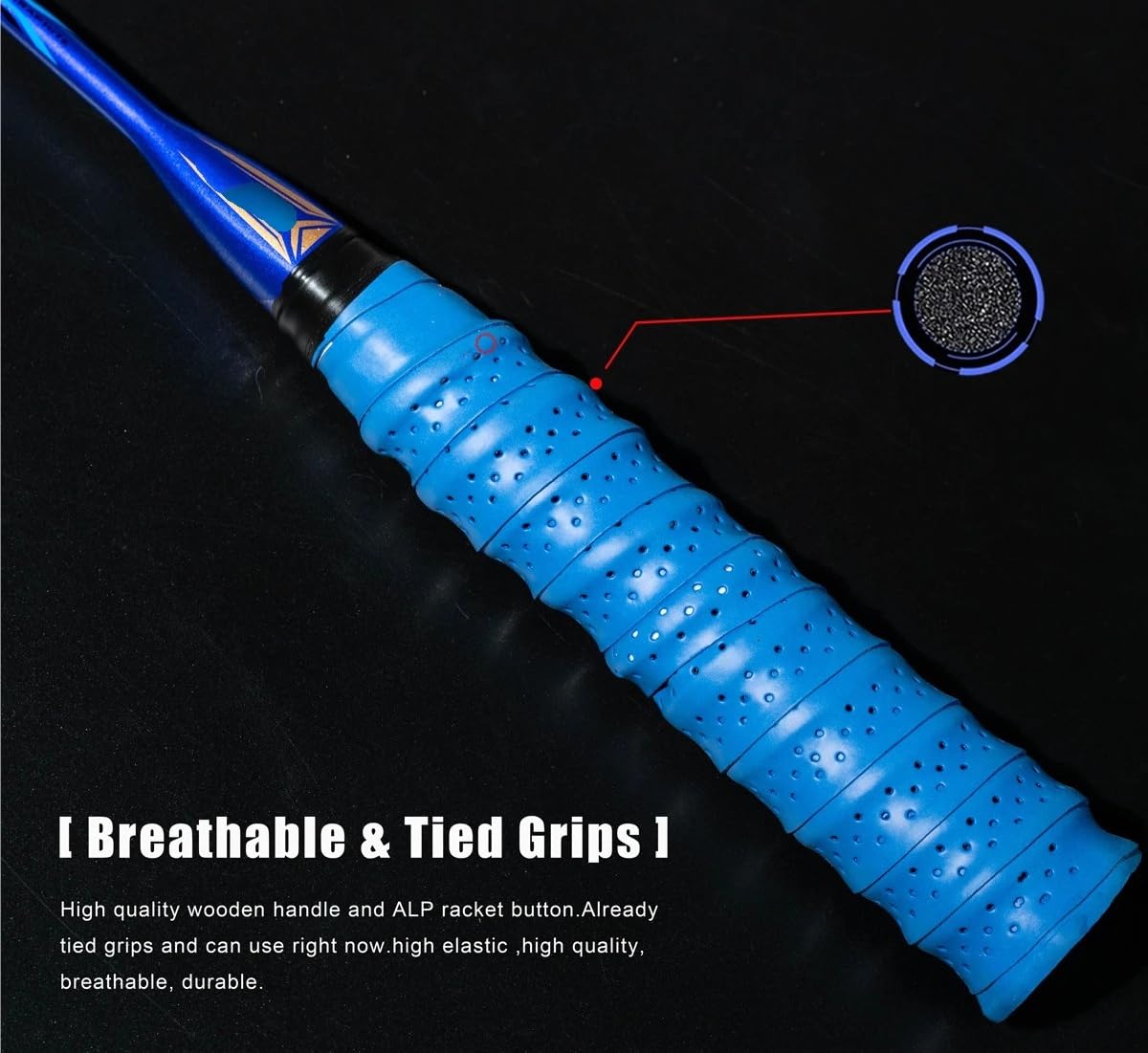Badminton Set Racchetta da Badminton 62g Ultraleggera in Fibra di Carbonio amatoriale(1Pcs White Boxed)