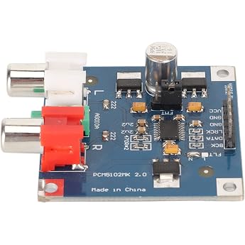 Digital Audio DAC Decoder Board Module I2S Input Lossless Voice Module with 3.5 mm Connection Supports Two Filter Modes for Power Amplifier