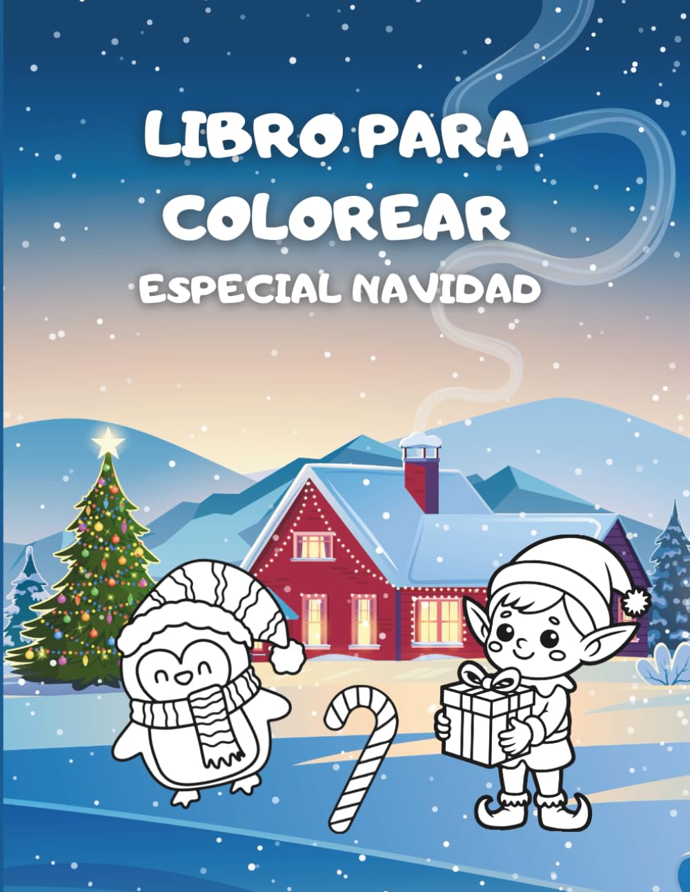 Libro para colorear. Especial Navidad: Infantil, niños, entretenimiento. (LIBROS INFANTILES)