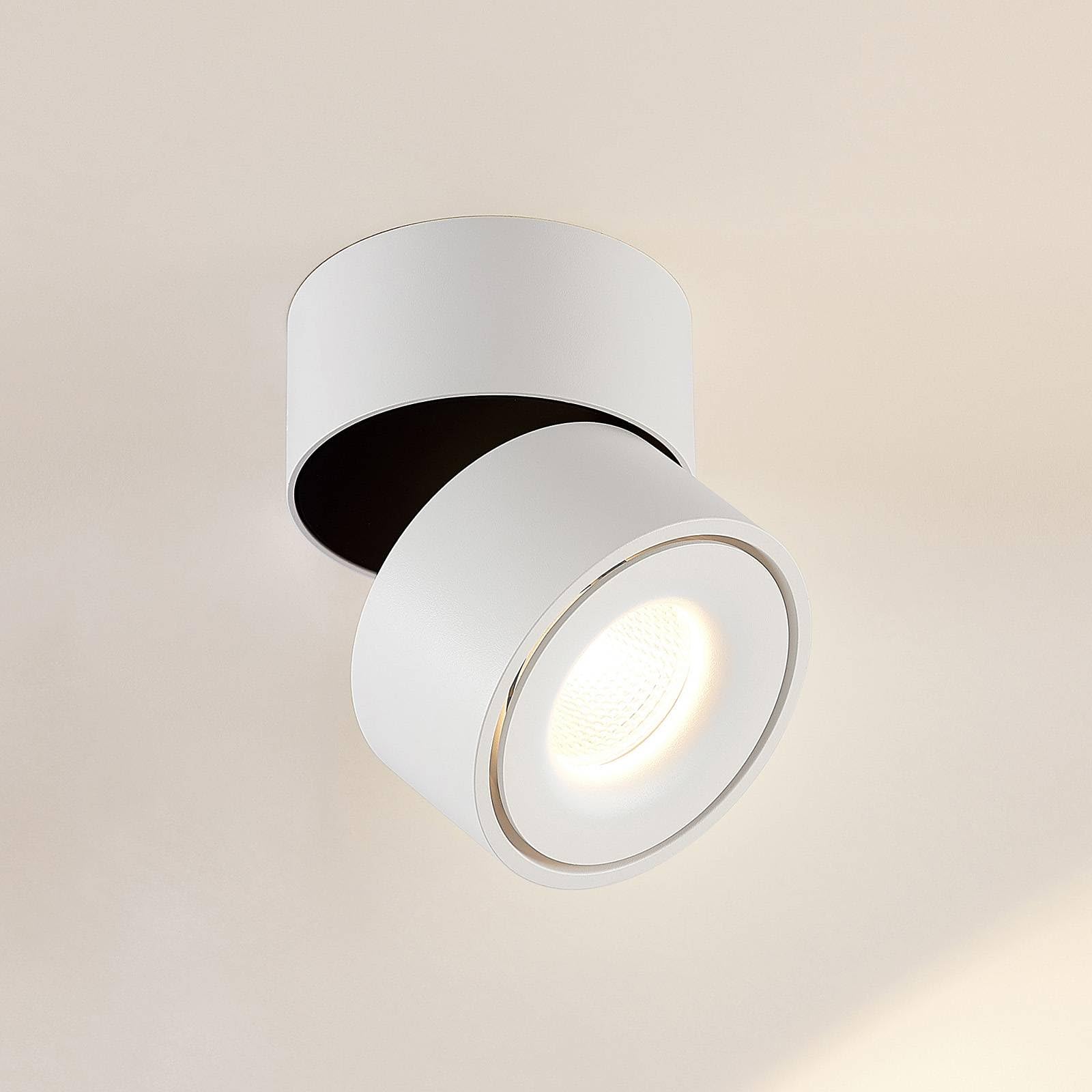 Arcchio LED Deckenlampe Rotari (Modern) in Weiß aus Aluminium (1 flammig,) - Deckenleuchte Wandleuchte Strahler Spot Lampe Flurleuchte